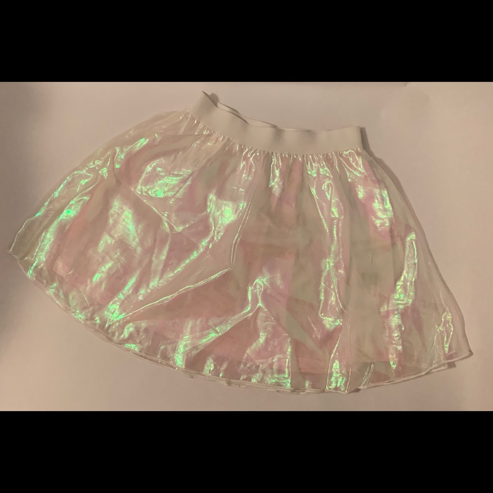 Holographic Skater Skirt